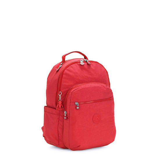 Kipling Seoul Small Klassieke Tablet Rugzak Rood | België 1354CT